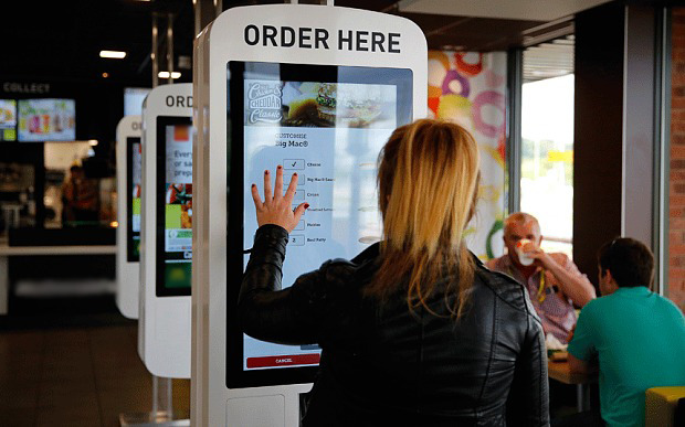 Self service kiosk pos systems